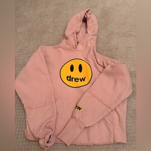 Drew House Pink Hoodie with Logo